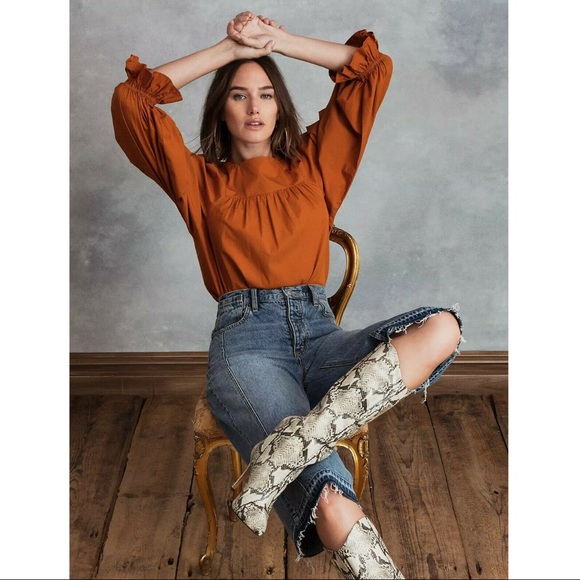 HAPPY X NATURE Kate Hudson Juliet Blouse Small - Picture 5 of 7